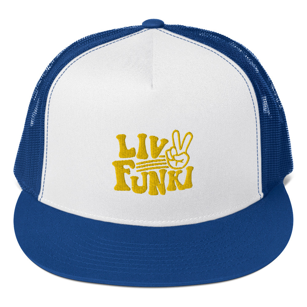 Flat Bill High Profile Trucker Cap - Flexfit Yupoong 6006