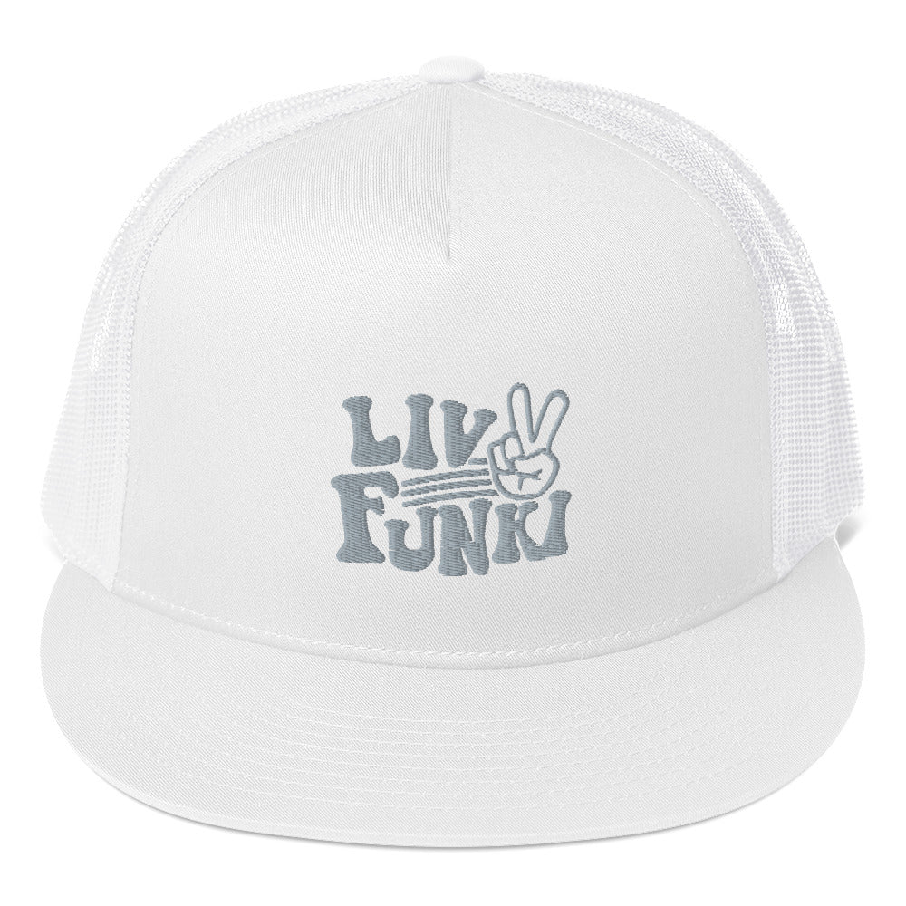 Flat Bill High Profile Trucker Cap - Flexfit Yupoong 6006