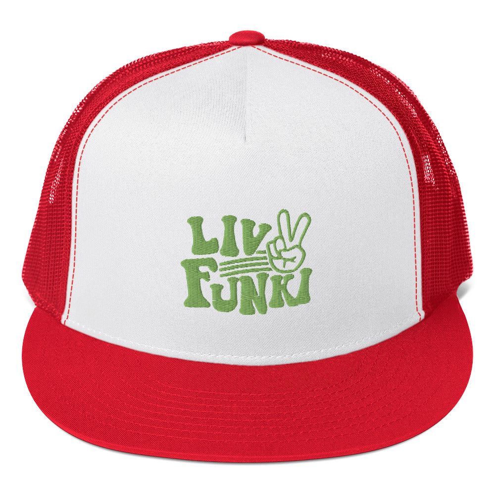 Flat Bill High Profile Trucker Cap - Flexfit Yupoong 6006