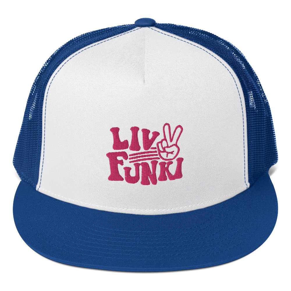Flat Bill High Profile Trucker Cap - Flexfit Yupoong 6006