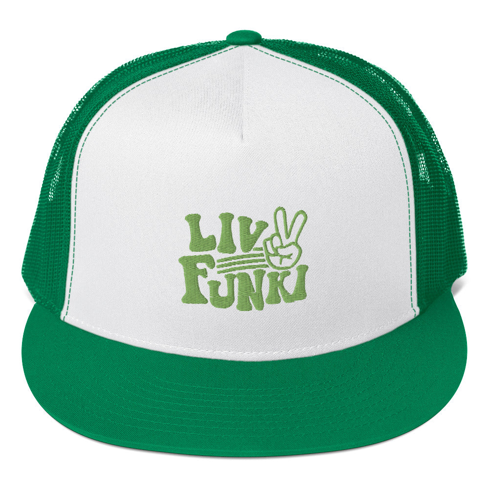 Flat Bill High Profile Trucker Cap - Flexfit Yupoong 6006