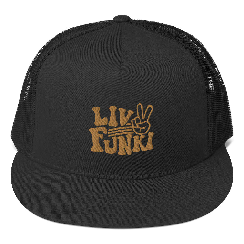 Flat Bill High Profile Trucker Cap - Flexfit Yupoong 6006