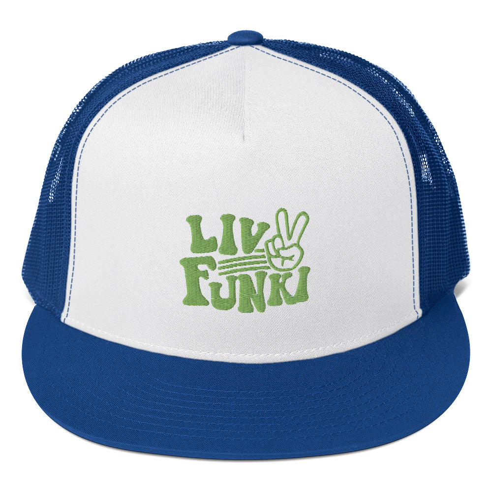 Flat Bill High Profile Trucker Cap - Flexfit Yupoong 6006