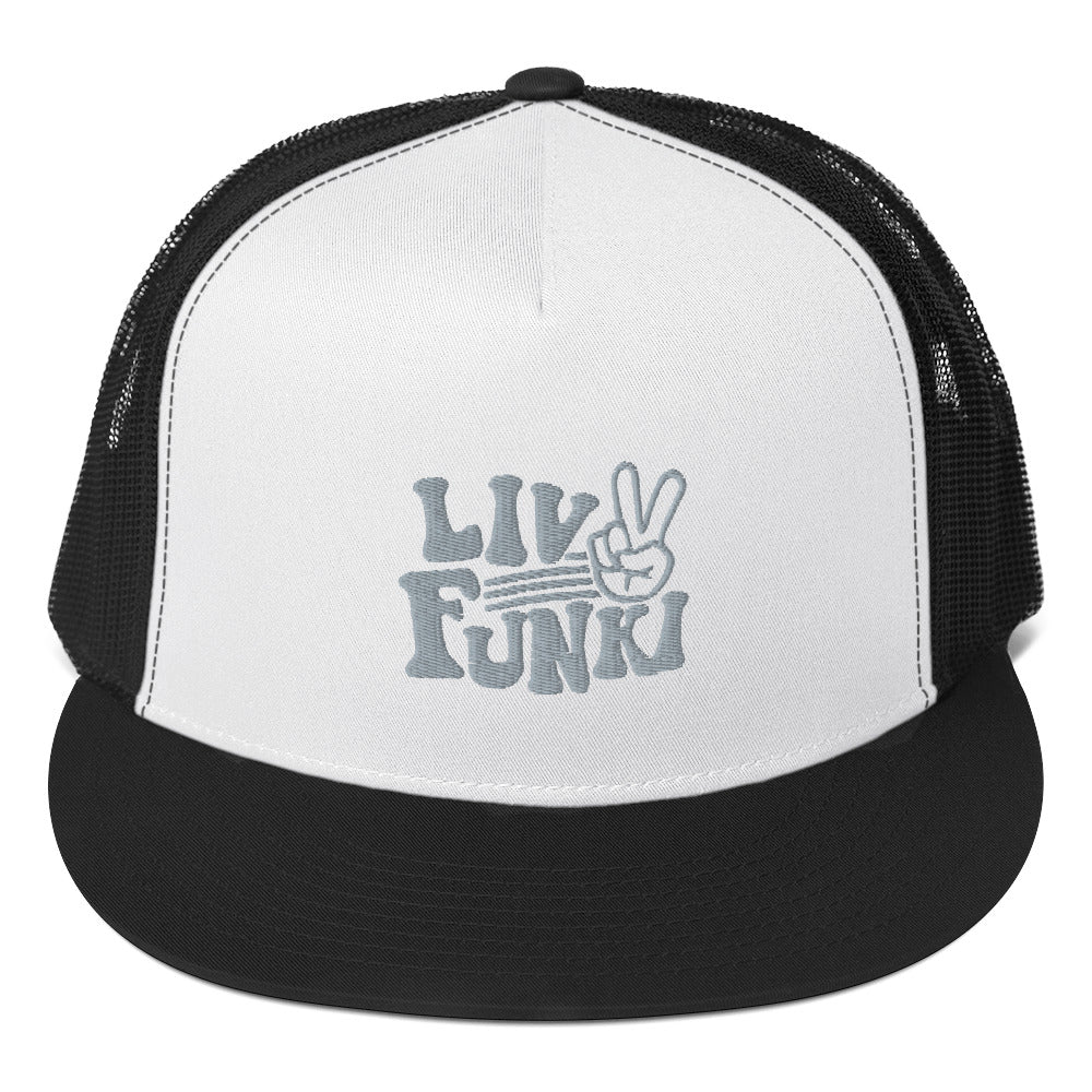 Flat Bill High Profile Trucker Cap - Flexfit Yupoong 6006