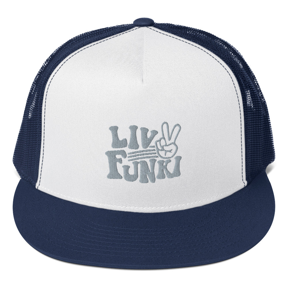 Flat Bill High Profile Trucker Cap - Flexfit Yupoong 6006