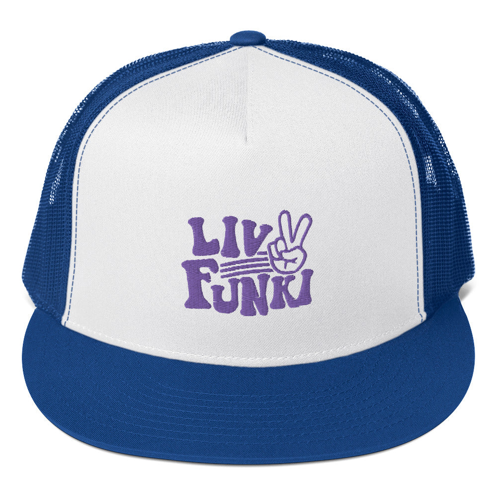 Flat Bill High Profile Trucker Cap - Flexfit Yupoong 6006
