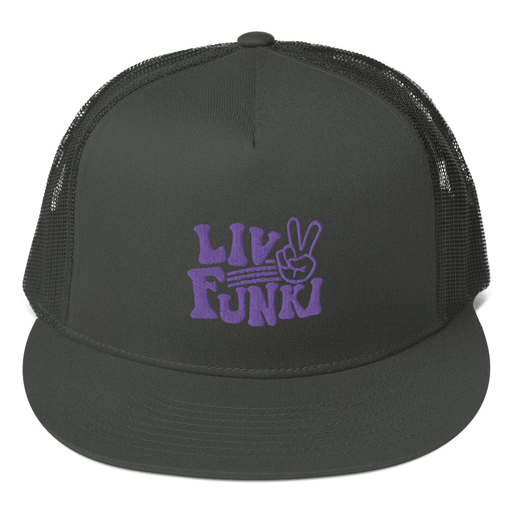 Flat Bill High Profile Trucker Cap - Flexfit Yupoong 6006