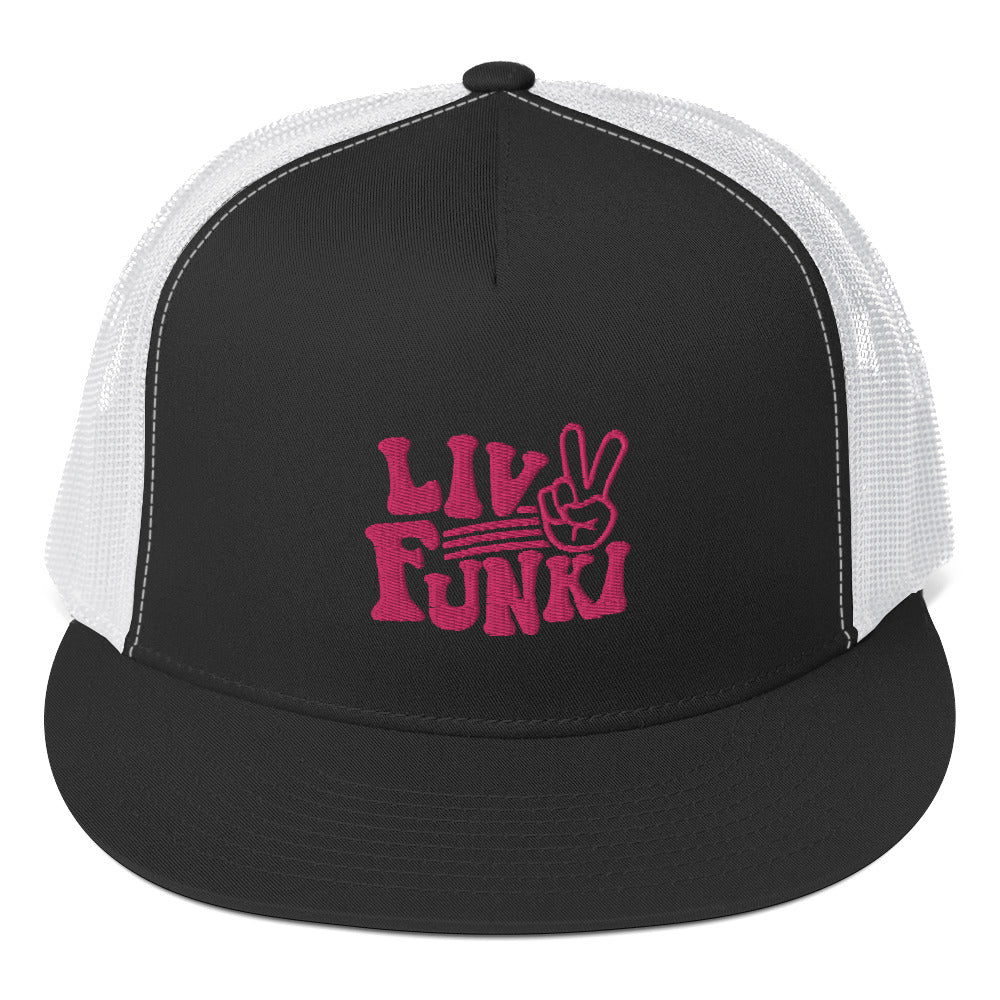 Flat Bill High Profile Trucker Cap - Flexfit Yupoong 6006