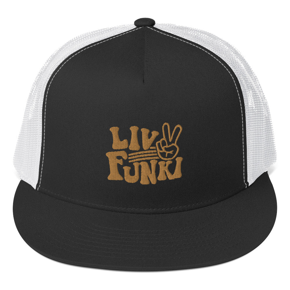 Flat Bill High Profile Trucker Cap - Flexfit Yupoong 6006