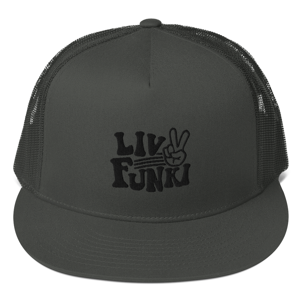 Flat Bill High Profile Trucker Cap - Flexfit Yupoong 6006