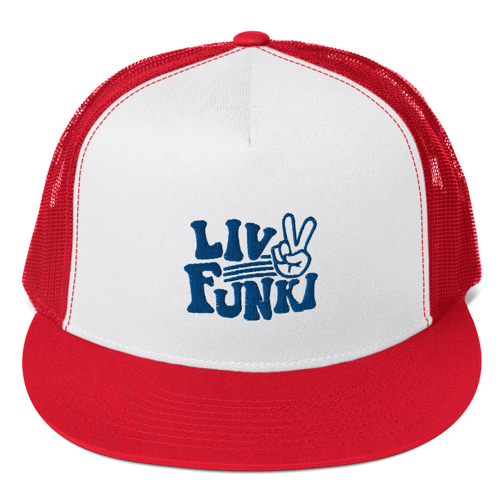 Flat Bill High Profile Trucker Cap - Flexfit Yupoong 6006