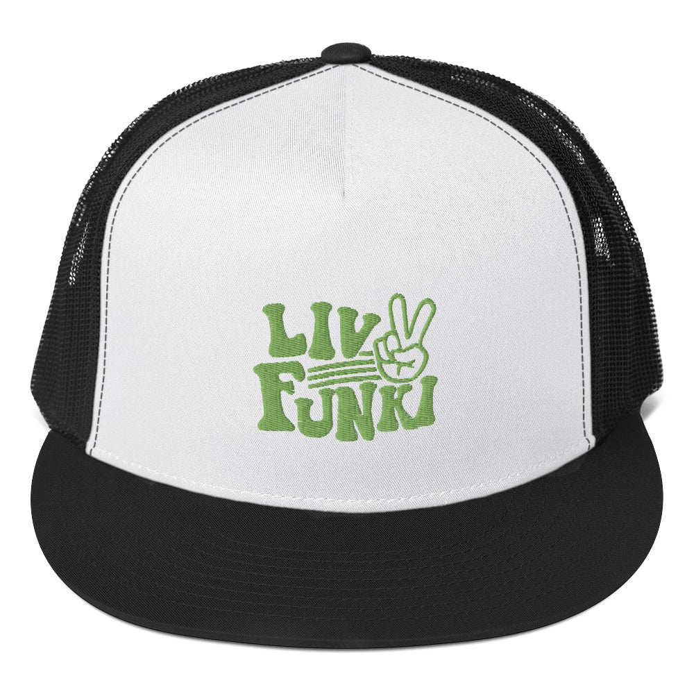 Flat Bill High Profile Trucker Cap - Flexfit Yupoong 6006