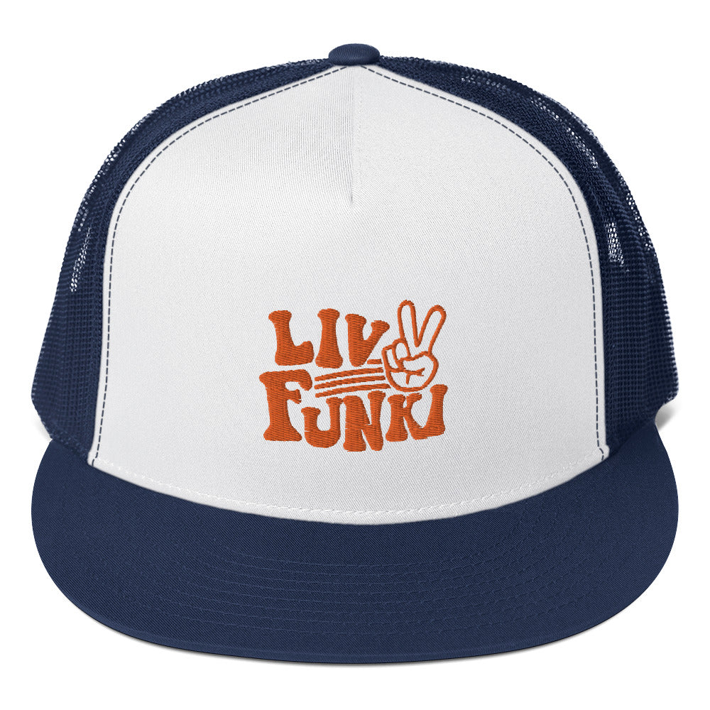 Flat Bill High Profile Trucker Cap - Flexfit Yupoong 6006