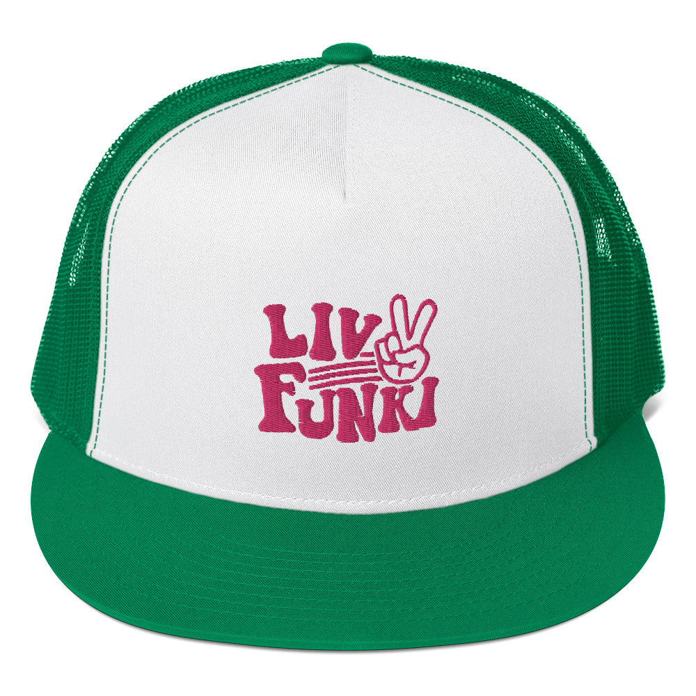 Flat Bill High Profile Trucker Cap - Flexfit Yupoong 6006