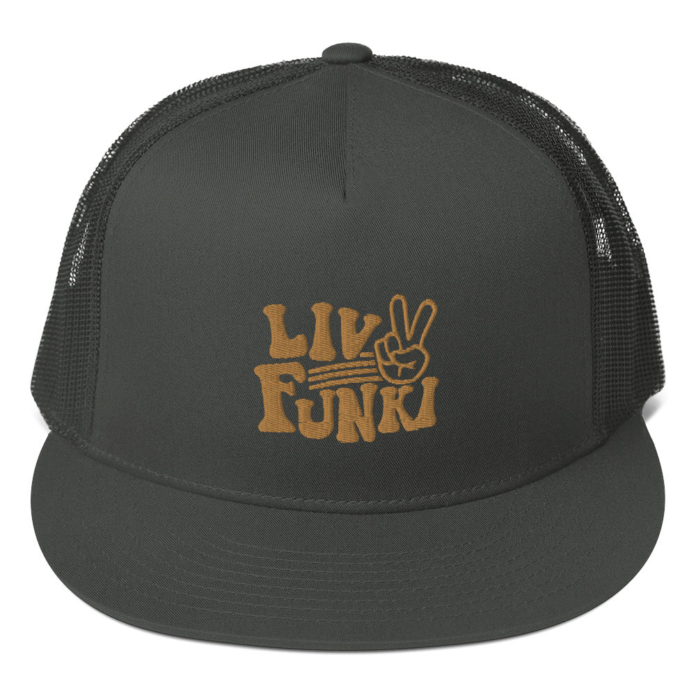 Flat Bill High Profile Trucker Cap - Flexfit Yupoong 6006