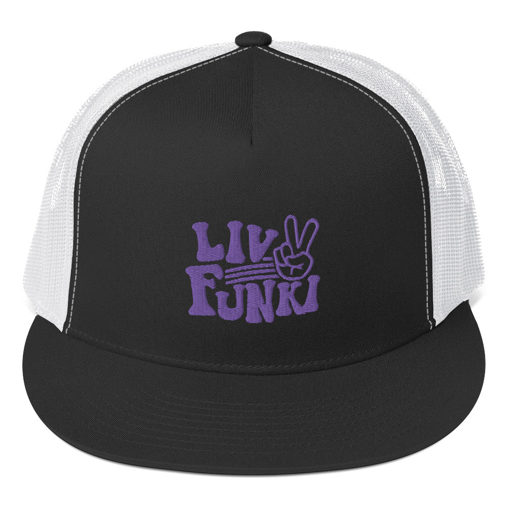 Flat Bill High Profile Trucker Cap - Flexfit Yupoong 6006