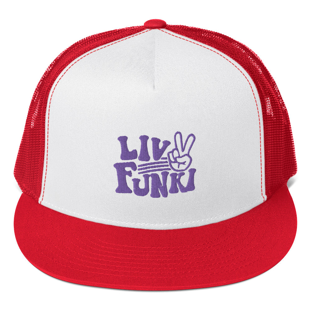Flat Bill High Profile Trucker Cap - Flexfit Yupoong 6006