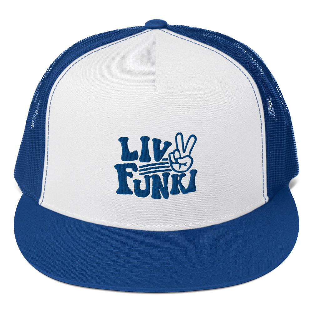 Flat Bill High Profile Trucker Cap - Flexfit Yupoong 6006