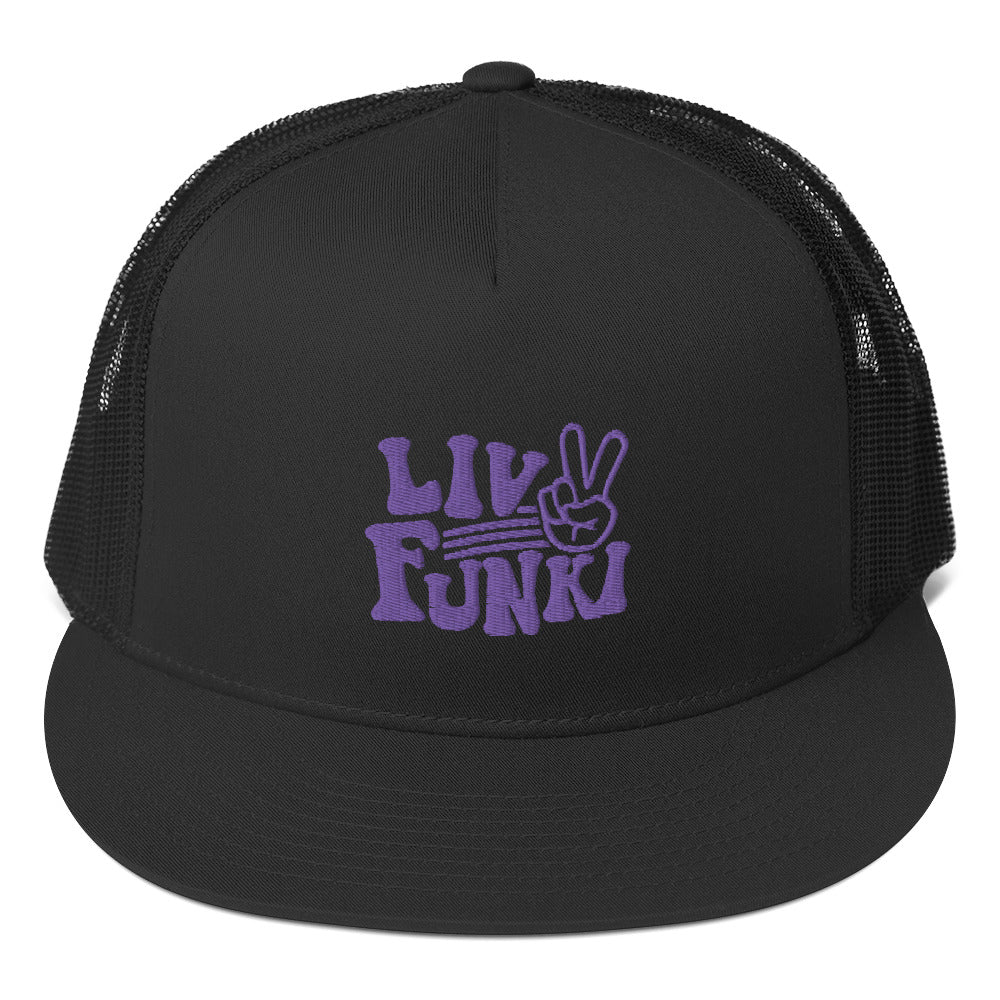 Flat Bill High Profile Trucker Cap - Flexfit Yupoong 6006