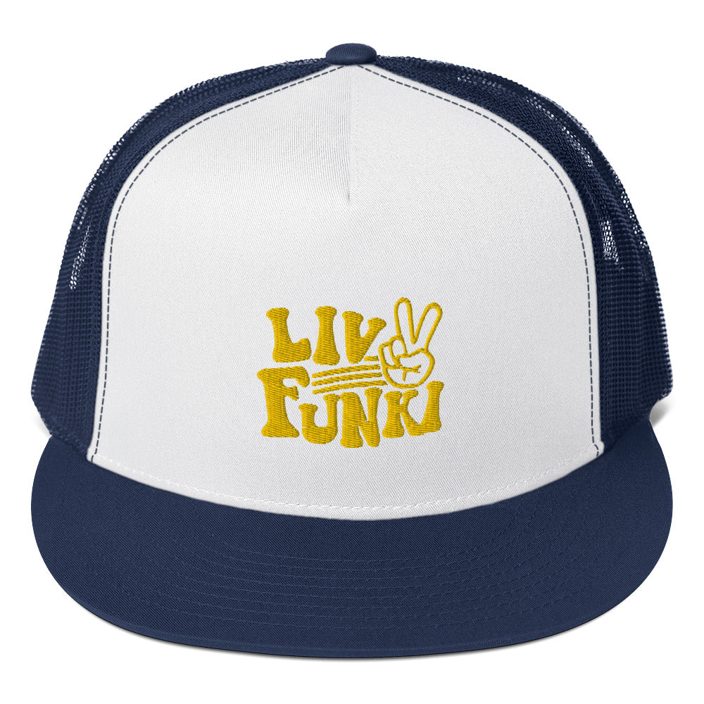 Flat Bill High Profile Trucker Cap - Flexfit Yupoong 6006