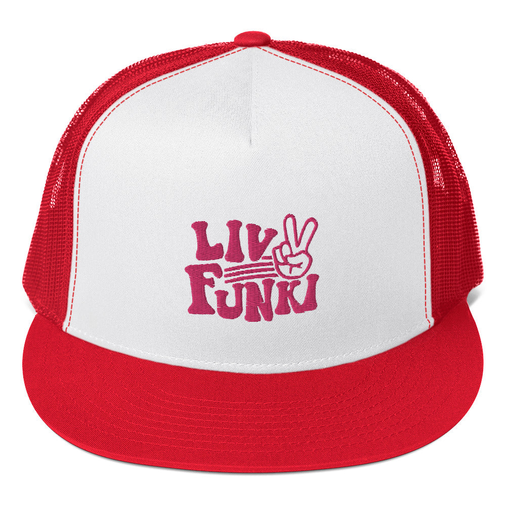 Flat Bill High Profile Trucker Cap - Flexfit Yupoong 6006