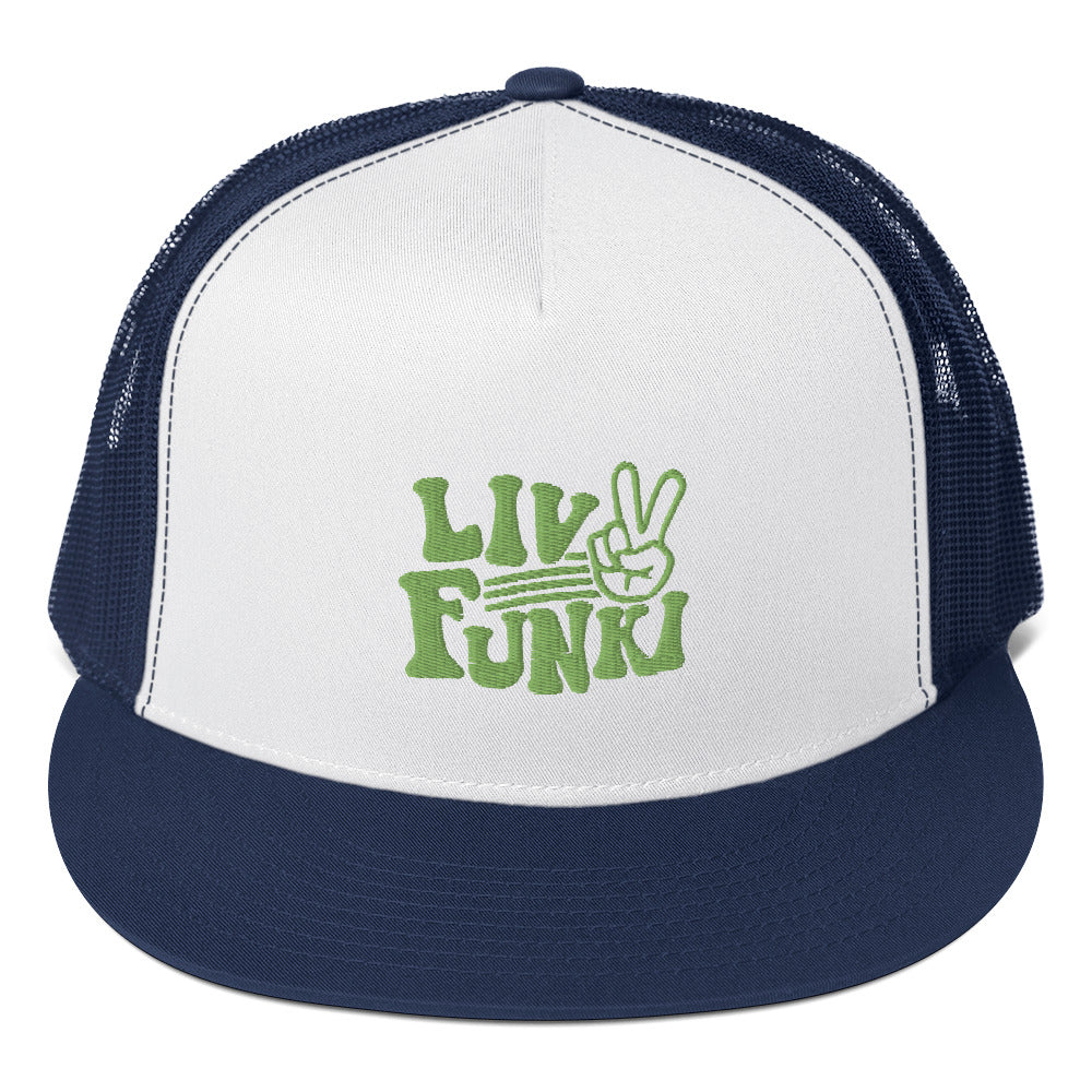 Flat Bill High Profile Trucker Cap - Flexfit Yupoong 6006