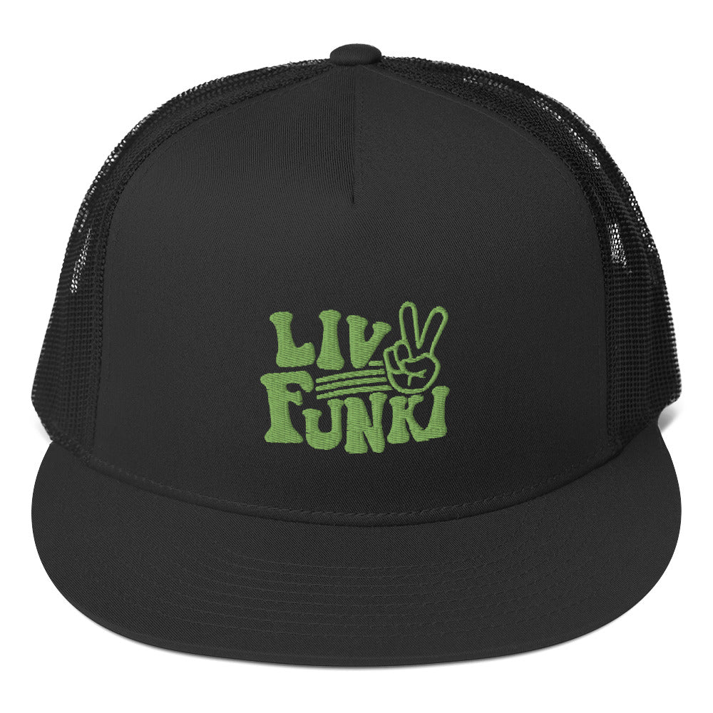 Flat Bill High Profile Trucker Cap - Flexfit Yupoong 6006