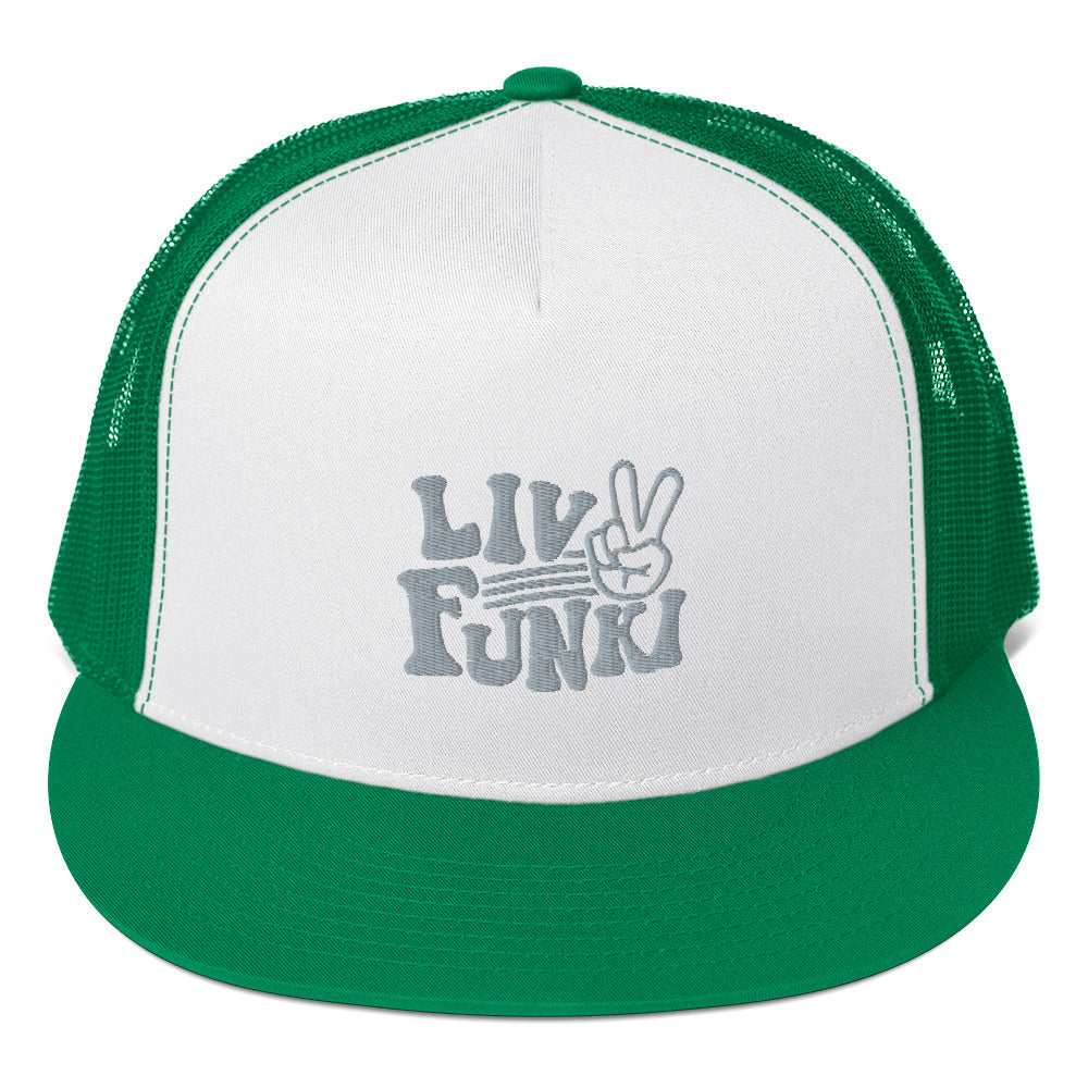 Flat Bill High Profile Trucker Cap - Flexfit Yupoong 6006