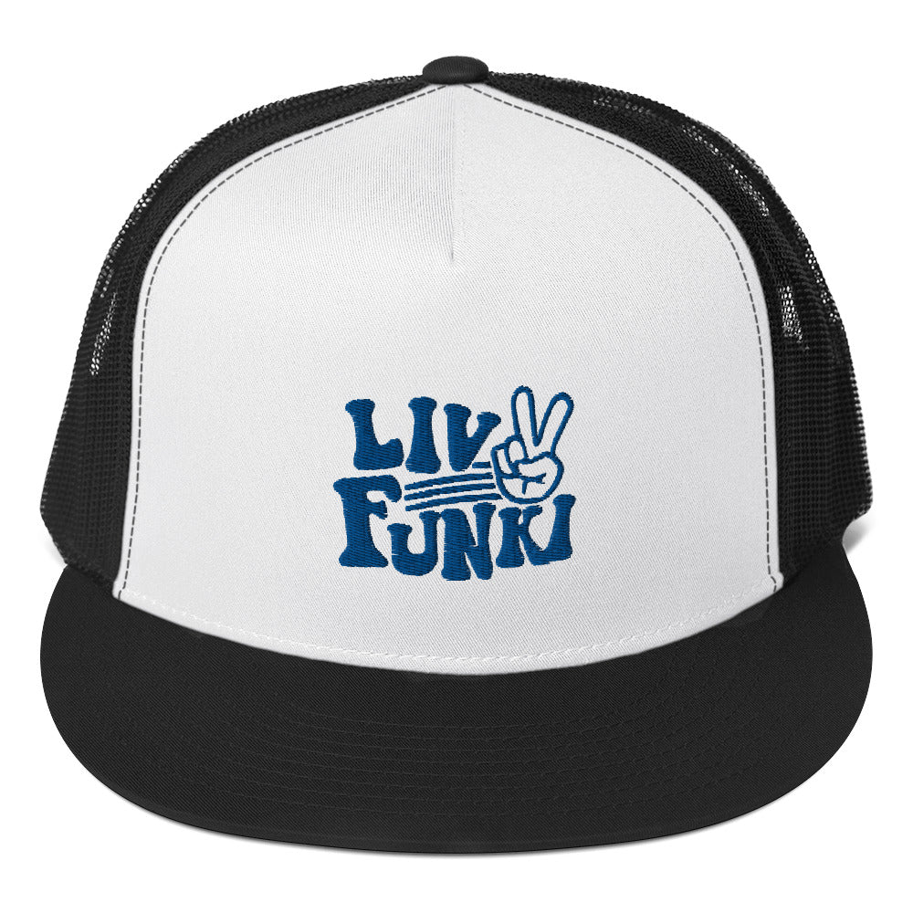 Flat Bill High Profile Trucker Cap - Flexfit Yupoong 6006