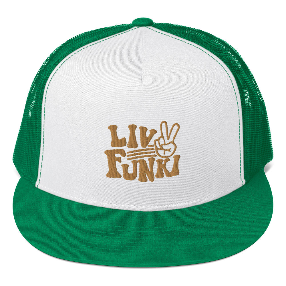 Flat Bill High Profile Trucker Cap - Flexfit Yupoong 6006