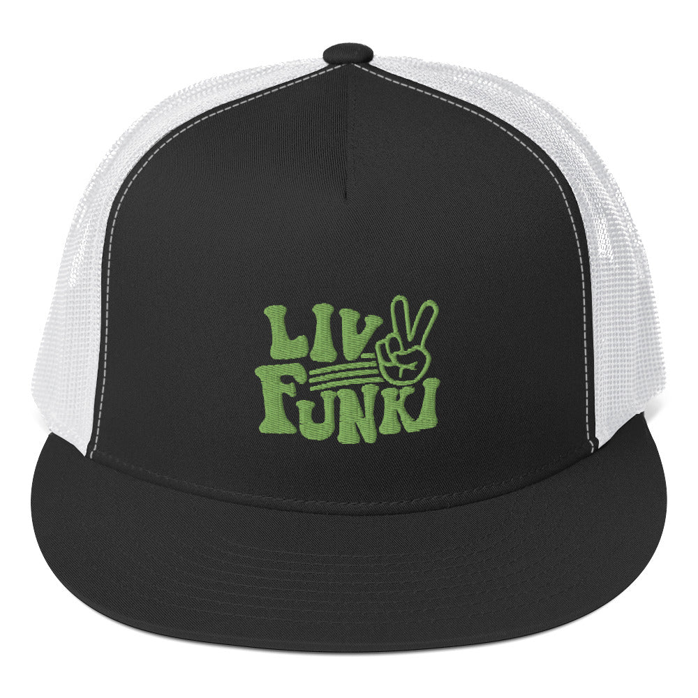 Flat Bill High Profile Trucker Cap - Flexfit Yupoong 6006