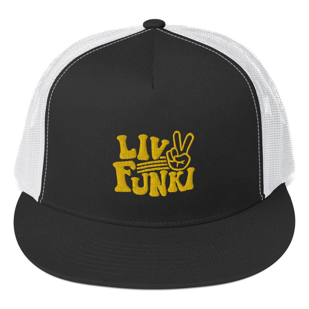 Flat Bill High Profile Trucker Cap - Flexfit Yupoong 6006