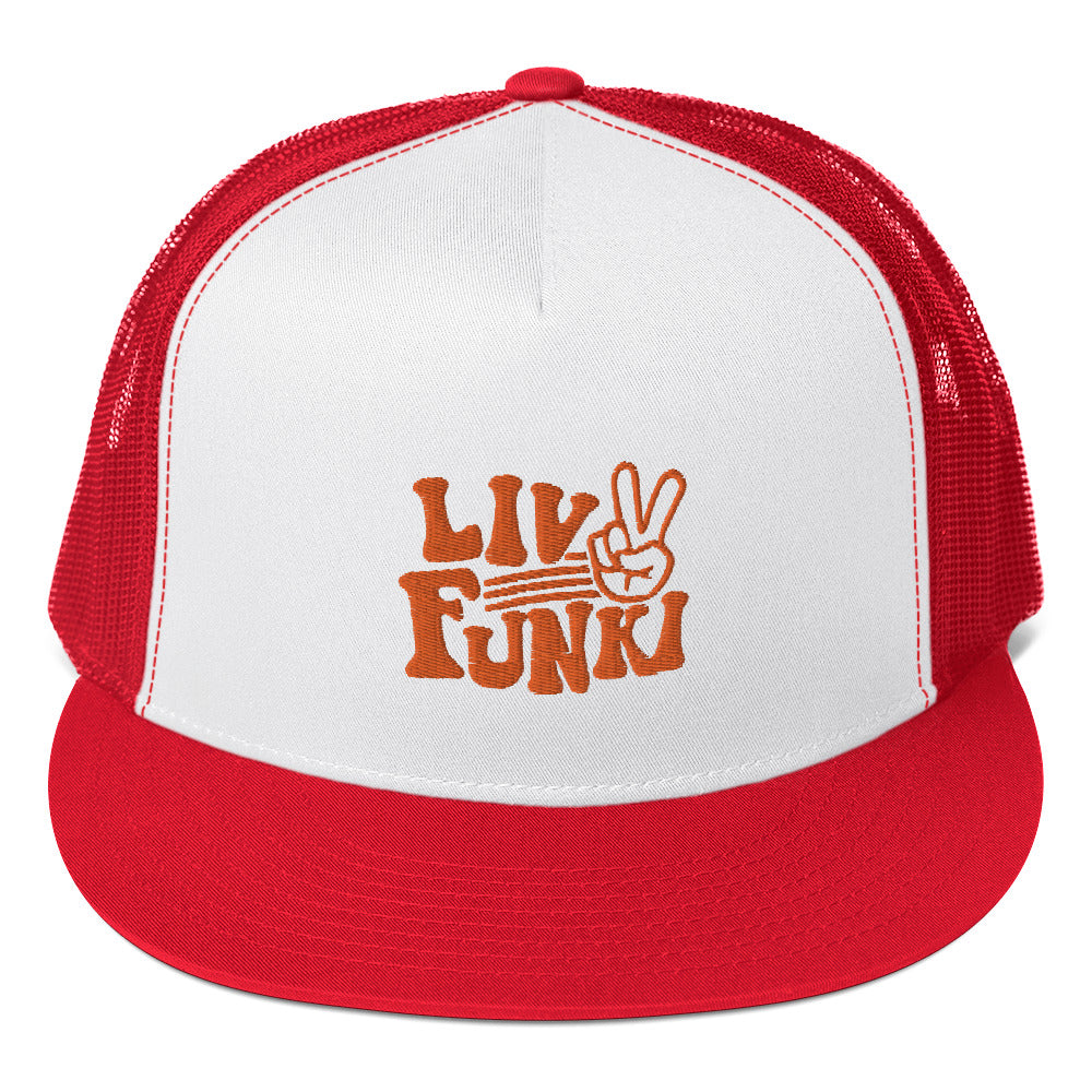 Flat Bill High Profile Trucker Cap - Flexfit Yupoong 6006