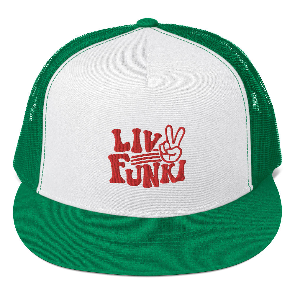 Flat Bill High Profile Trucker Cap - Flexfit Yupoong 6006