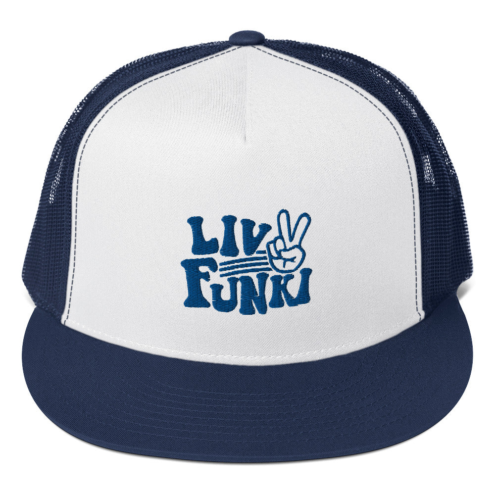Flat Bill High Profile Trucker Cap - Flexfit Yupoong 6006