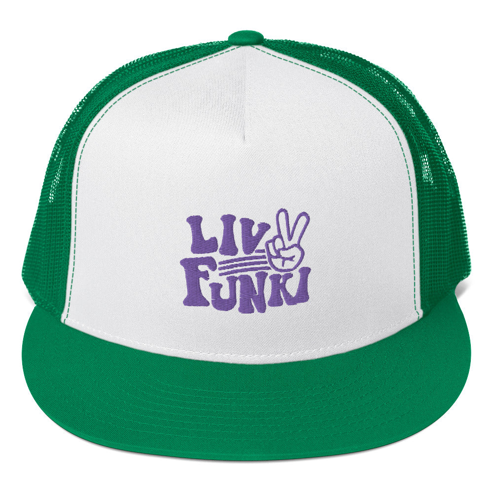 Flat Bill High Profile Trucker Cap - Flexfit Yupoong 6006