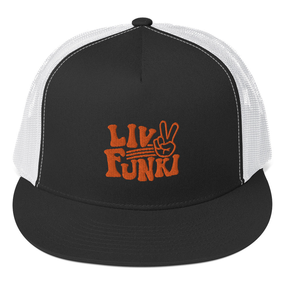 Flat Bill High Profile Trucker Cap - Flexfit Yupoong 6006