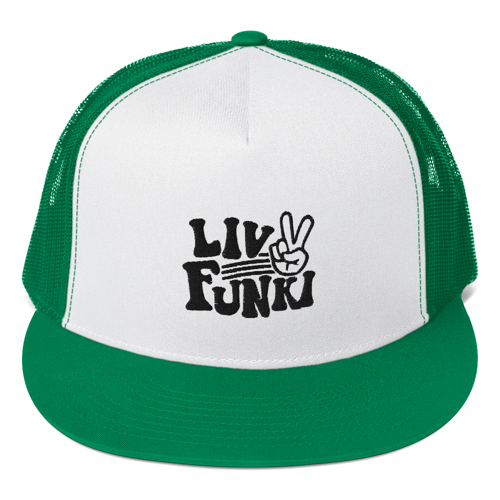 Flat Bill High Profile Trucker Cap - Flexfit Yupoong 6006