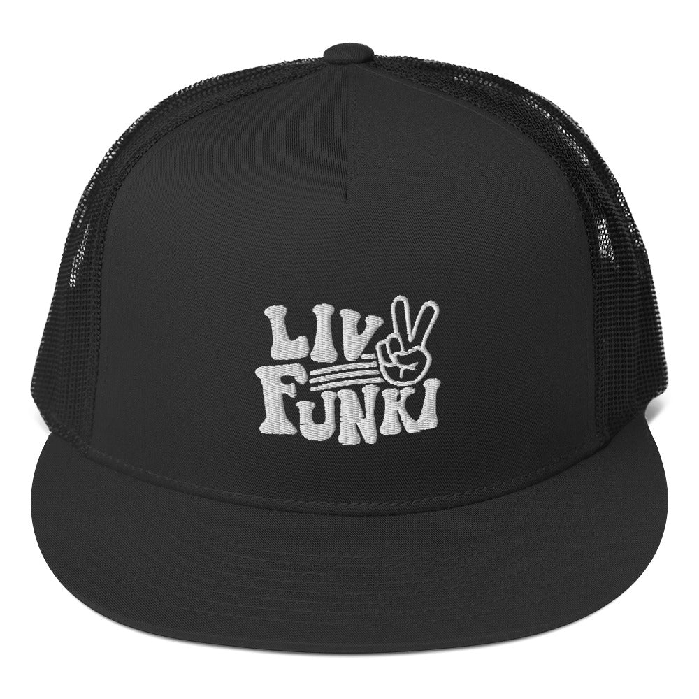 Flat Bill High Profile Trucker Cap - Flexfit Yupoong 6006