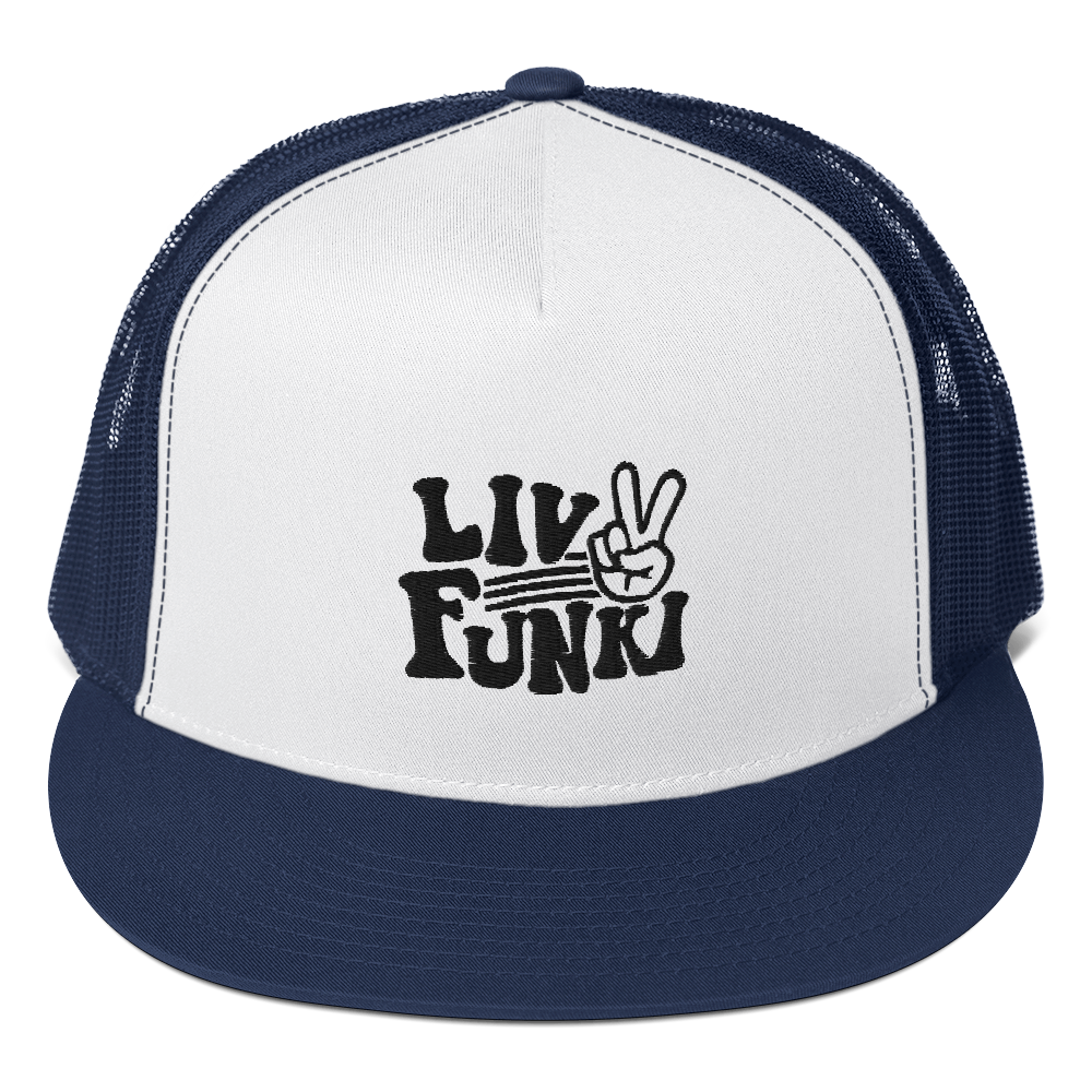 Flat Bill High Profile Trucker Cap - Flexfit Yupoong 6006