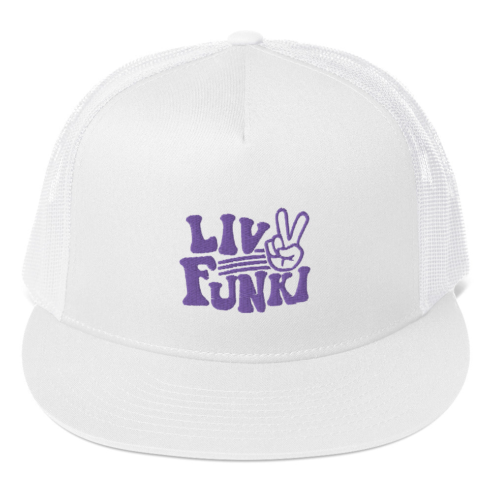 Flat Bill High Profile Trucker Cap - Flexfit Yupoong 6006