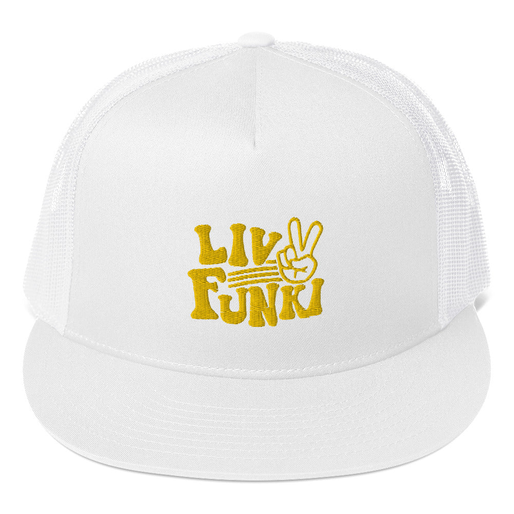 Flat Bill High Profile Trucker Cap - Flexfit Yupoong 6006