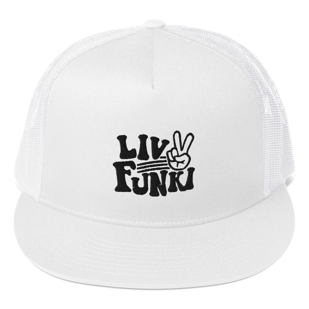 Flat Bill High Profile Trucker Cap - Flexfit Yupoong 6006