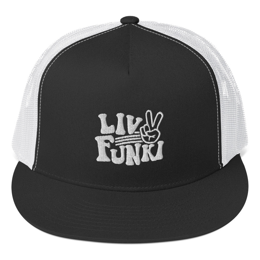 Flat Bill High Profile Trucker Cap - Flexfit Yupoong 6006