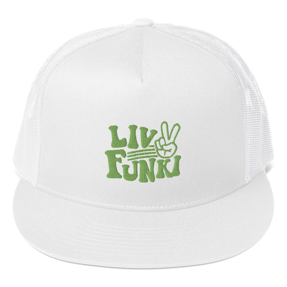 Flat Bill High Profile Trucker Cap - Flexfit Yupoong 6006