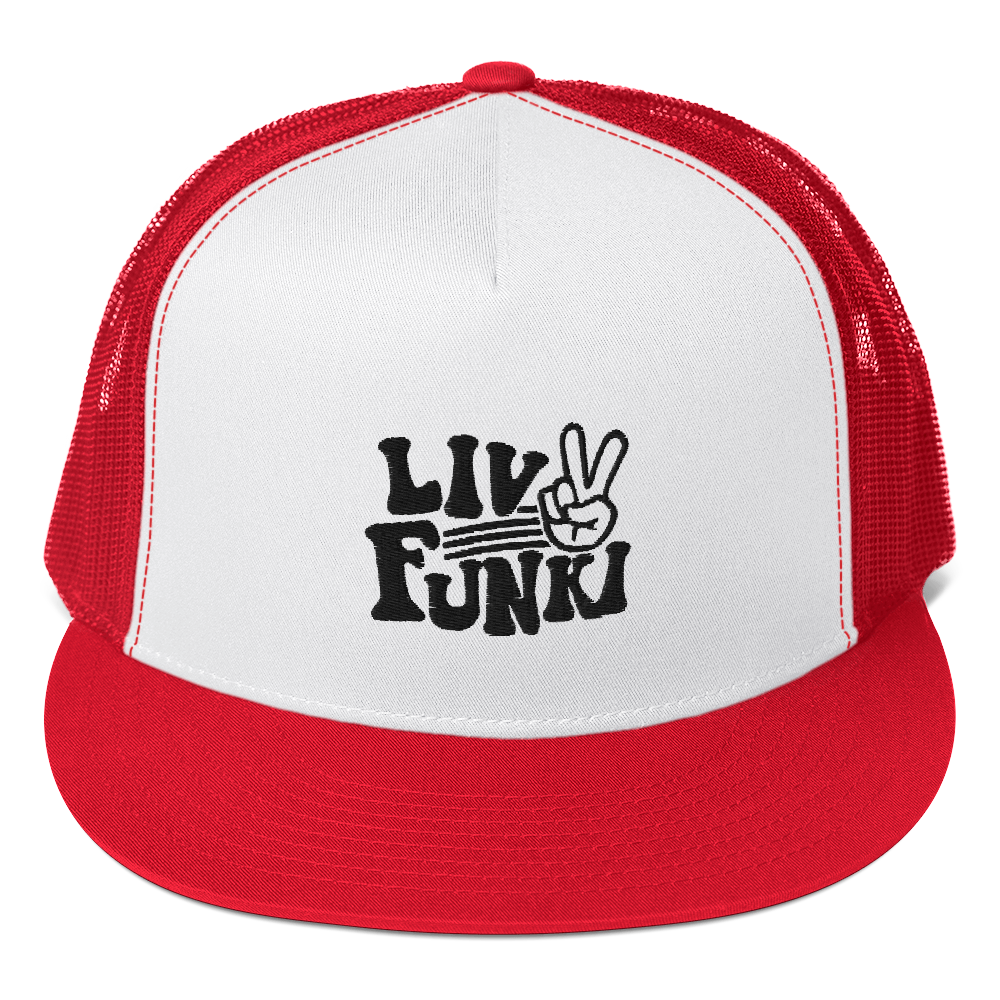 Flat Bill High Profile Trucker Cap - Flexfit Yupoong 6006