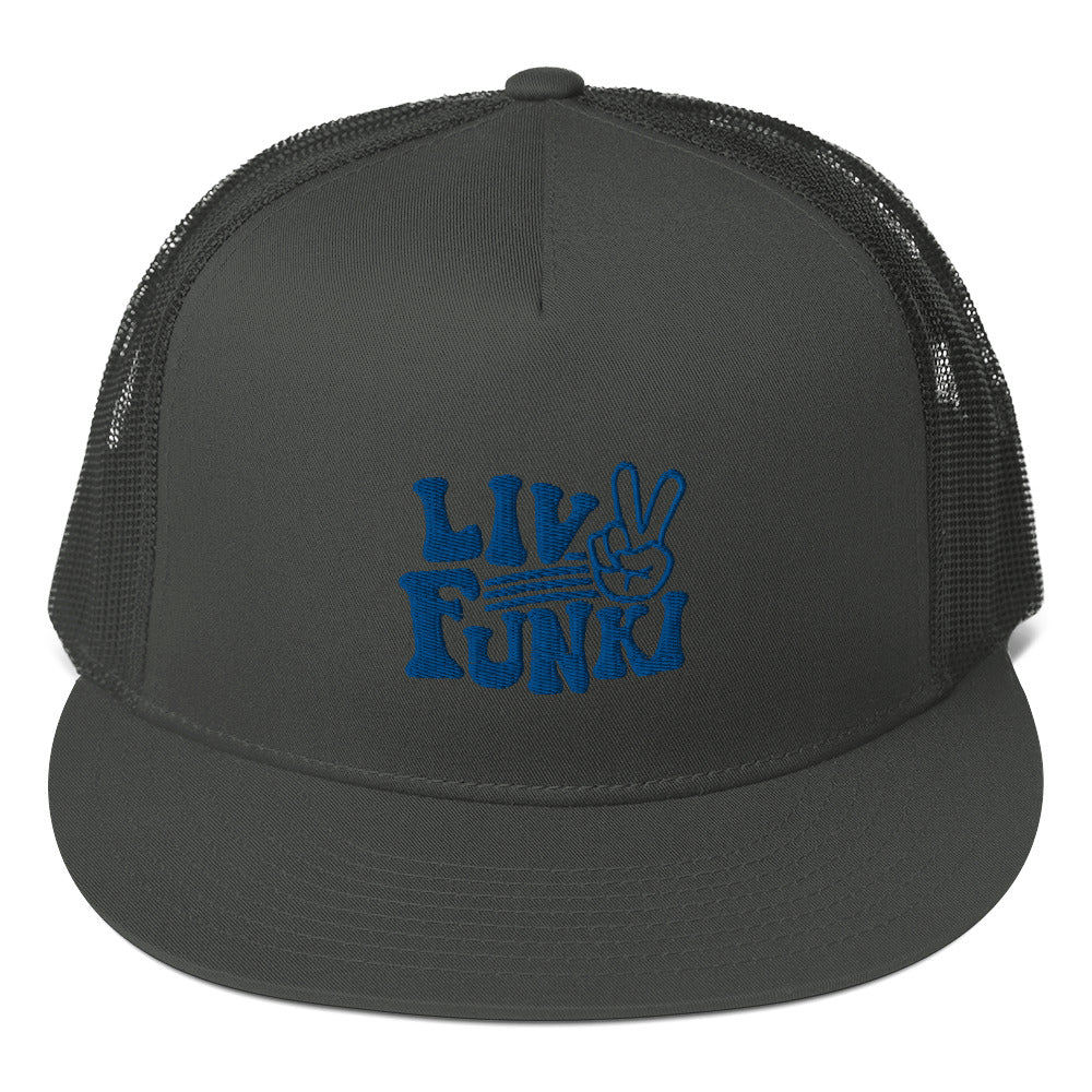 Flat Bill High Profile Trucker Cap - Flexfit Yupoong 6006