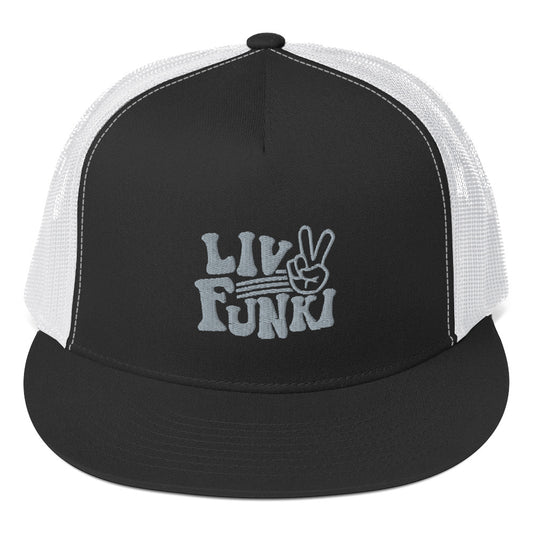 Flat Bill High Profile Trucker Cap - Flexfit Yupoong 6006