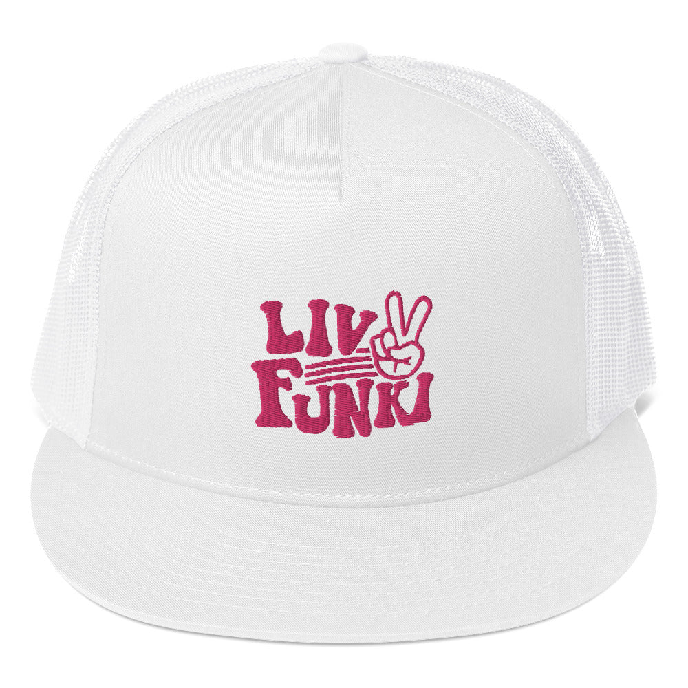 Flat Bill High Profile Trucker Cap - Flexfit Yupoong 6006