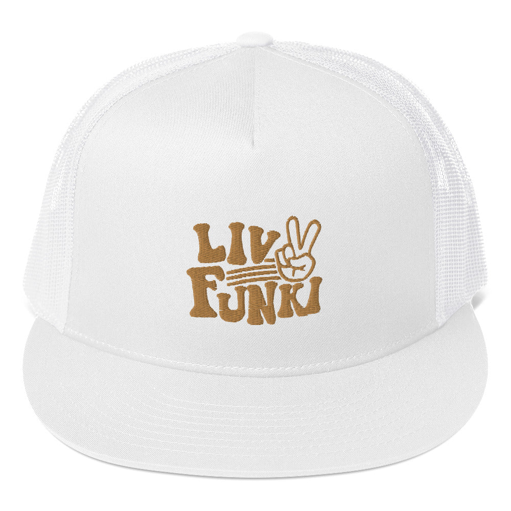 Flat Bill High Profile Trucker Cap - Flexfit Yupoong 6006